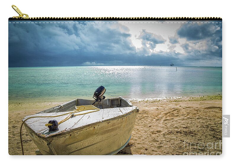 Cook Islands Carry-all Pouch featuring the photograph Brewing by Becqi Sherman