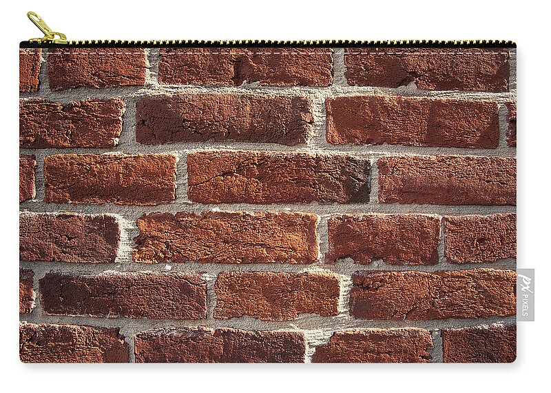 Outdoors Zip Pouch featuring the photograph Brick Wall by Nine Ok