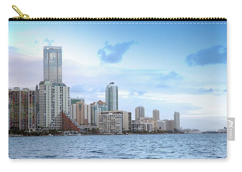 Apartment Zip Pouch featuring the photograph Brickell Skyline by Jfmdesign