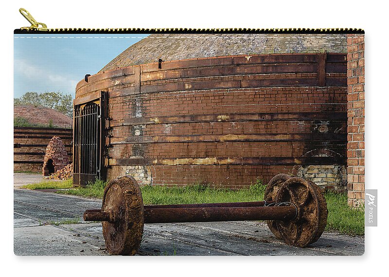 2014 Zip Pouch featuring the photograph Brickworks 44 by Charles Hite