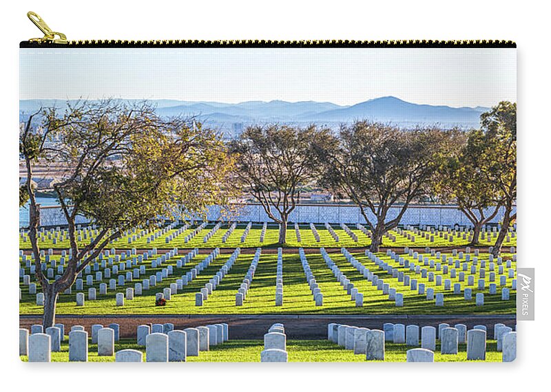 Fort Rosecrans Zip Pouch featuring the photograph Bright Memories by Joseph S Giacalone
