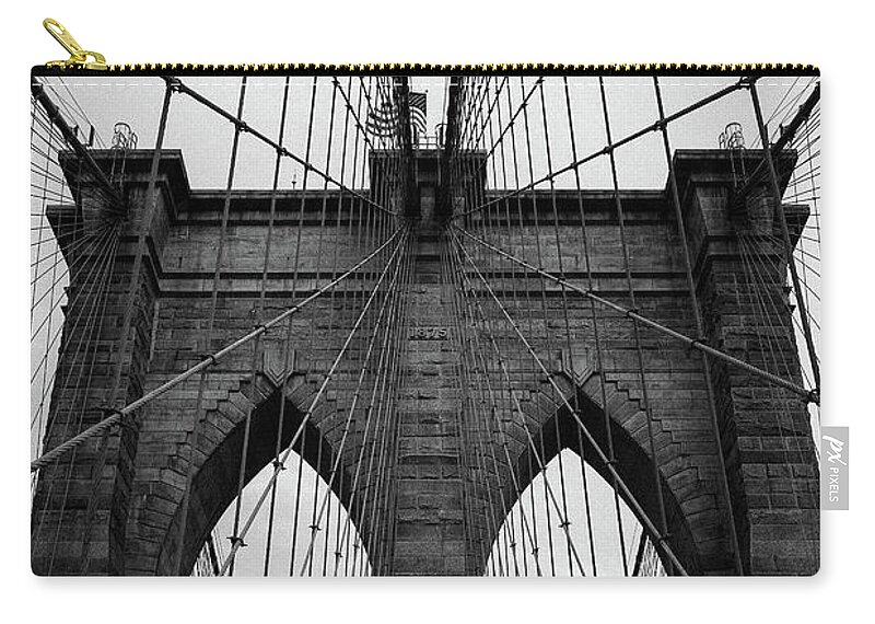 America Carry-all Pouch featuring the photograph Brooklyn bridge Wall art by Andy Myatt