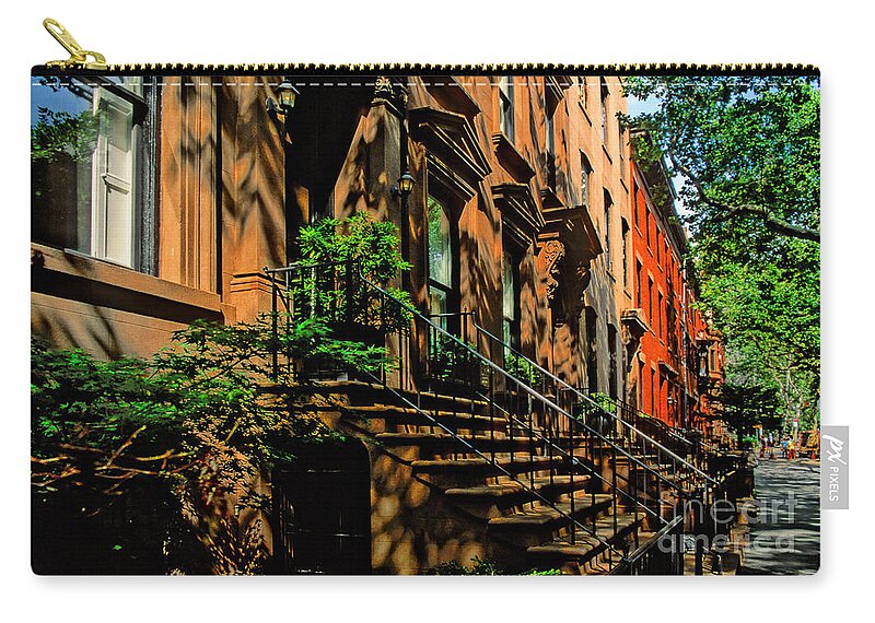 Brooklyn Heights Carry-all Pouch featuring the photograph Brooklyn Heights Summer No.3 - A New York Impression by Steve Ember
