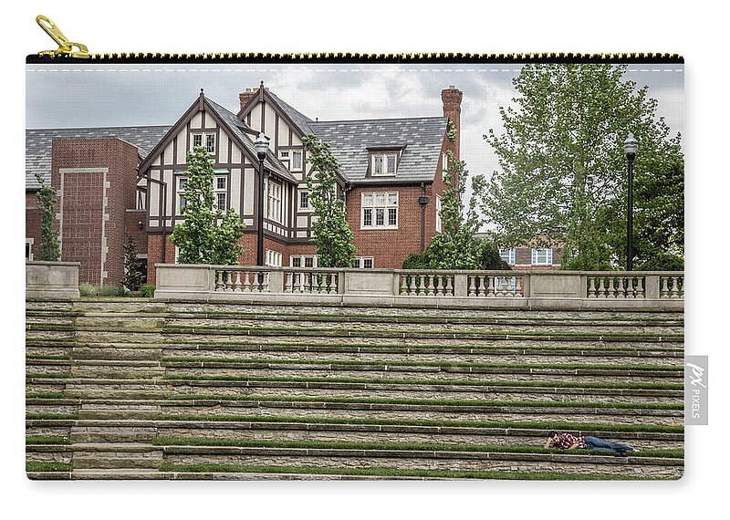 Big Ten Zip Pouch featuring the photograph Browning Amphitheatre Browning Amphitheatre by John McGraw