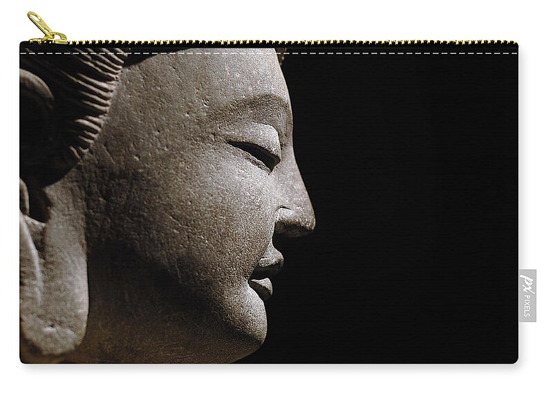Chinese Culture Zip Pouch featuring the photograph Buddha Statues by Eastimages