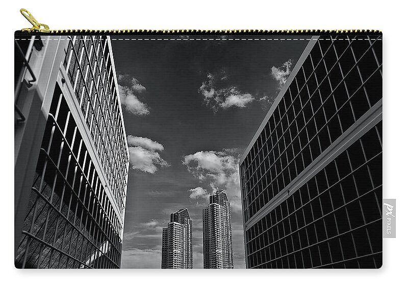 Tranquility Zip Pouch featuring the photograph Buildings In City by I Am Shajib From Bangladesh Who Loves To Capture Moments.
