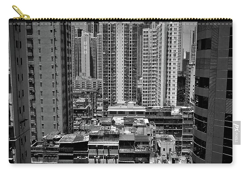 Built Structure Zip Pouch featuring the photograph Buildings In Hong Kong by All Rights Reserved To C. K. Chan