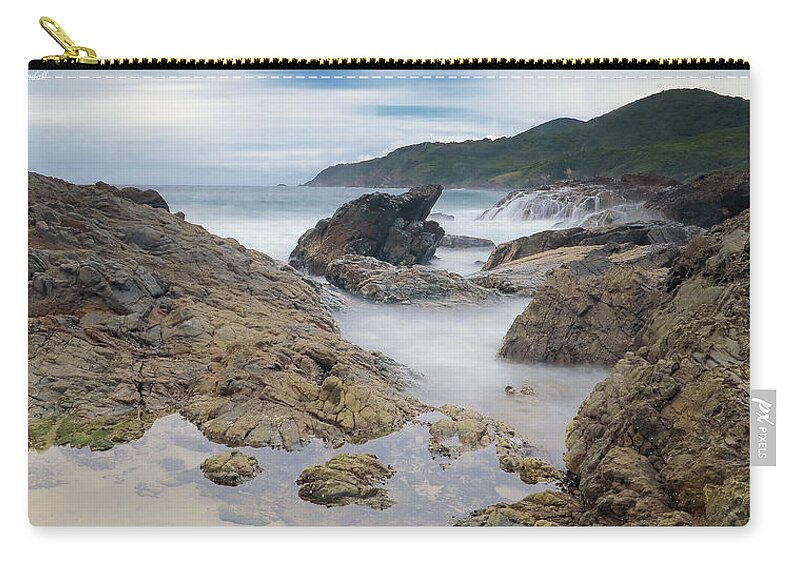 Burgess Beach Forster Carry-all Pouch featuring the digital art Burgess Beach Forster 827 by Kevin Chippindall