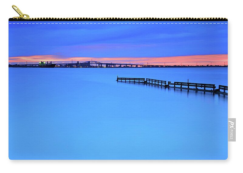 Tranquility Zip Pouch featuring the photograph Burlington Bay by All Rights Are Reserved And Copywritt Ed To