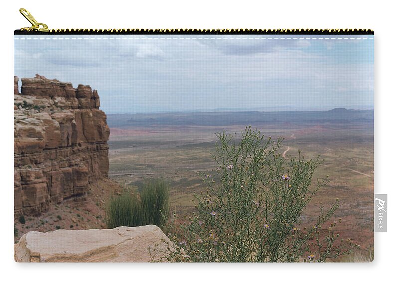Dramatic Landscape Zip Pouch featuring the photograph Bush In Grand Canyon by Megan Maloy