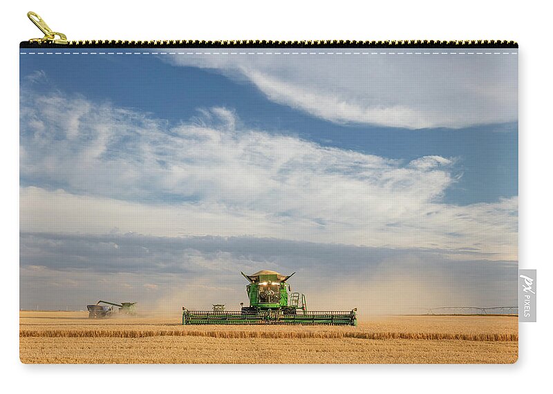 Combine Zip Pouch featuring the photograph Busy Bees by Todd Klassy