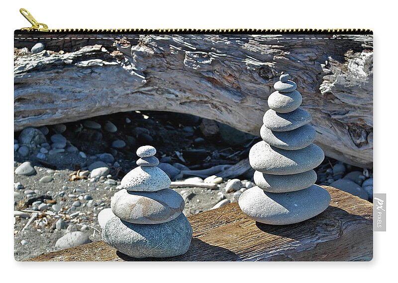 Cairns Zip Pouch featuring the photograph Cairns Composition by Michele Myers