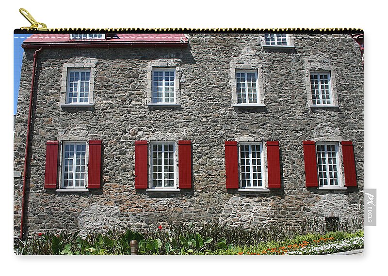 Built Structure Zip Pouch featuring the photograph Canada Quebec City by Shunyufan