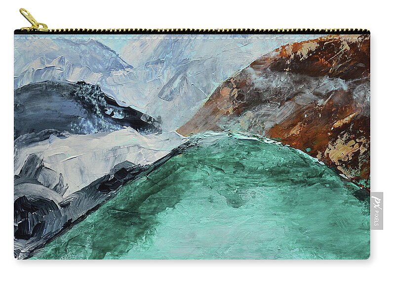 Canada Zip Pouch featuring the painting Canadian Dream by Donna Blackhall