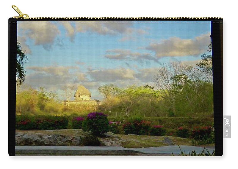 Fine Art Zip Pouch featuring the photograph Caracol Chichen Itza by Amelia Racca