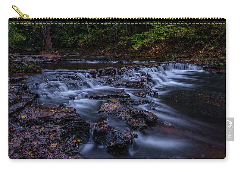 Sunset Carry-all Pouch featuring the photograph Cascading Waters by Johnny Boyd