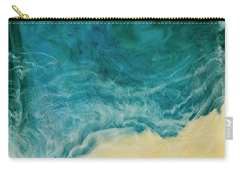 Resin Zip Pouch featuring the painting Castaway by Jennifer Walsh