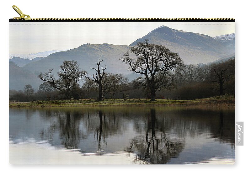 Scenics Zip Pouch featuring the photograph Catbells From Bassenthwaite Lake by Photography By Linda Lyon