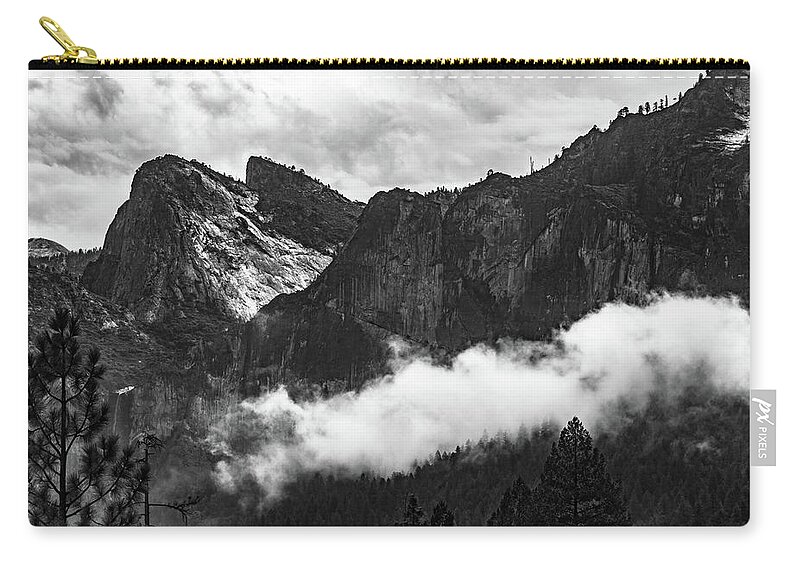 Skyline Zip Pouch featuring the photograph Cathedral Rocks by Silvia Marcoschamer