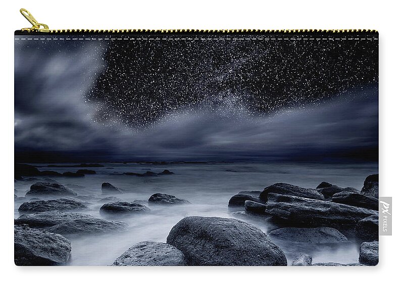 Night Zip Pouch featuring the photograph Celestial Night by Jorge Maia