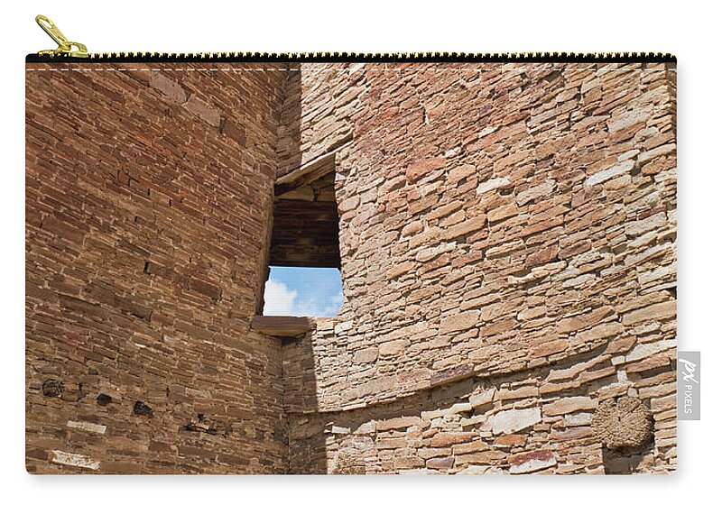 Pueblo Cultures Zip Pouch featuring the photograph Chaco Canyon 2, New Mexico by Segura Shaw Photography