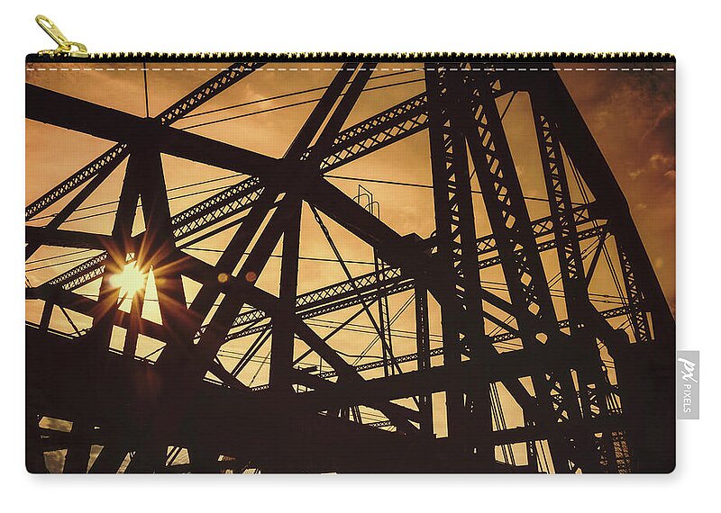 Boston Carry-all Pouch featuring the photograph Charlestown Bridge Boston Massachusetts by Carol Japp