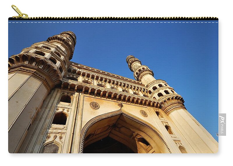 Tranquility Zip Pouch featuring the photograph Charminar by (c) Stuck Pixel