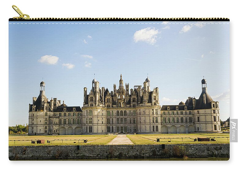 Loire Valley Zip Pouch featuring the photograph Chateau Chambord, Loire Vallery, France by John Harper