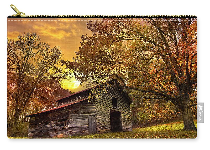 Appalachia Carry-all Pouch featuring the photograph Chill of an Early Fall by Debra and Dave Vanderlaan