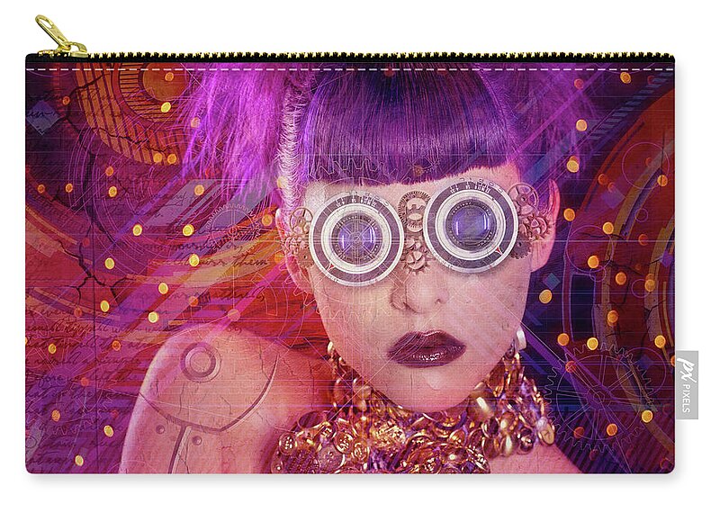 Photoshop Zip Pouch featuring the photograph Chique by Keith Hawley