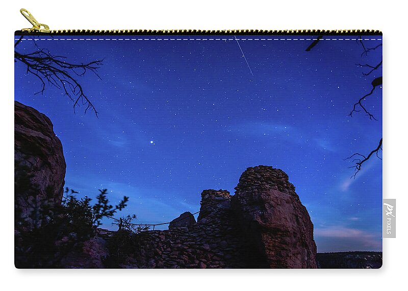 Chiricahua Mountains Zip Pouch featuring the photograph Chiricahua National Monument Observatory by Dennis Swena