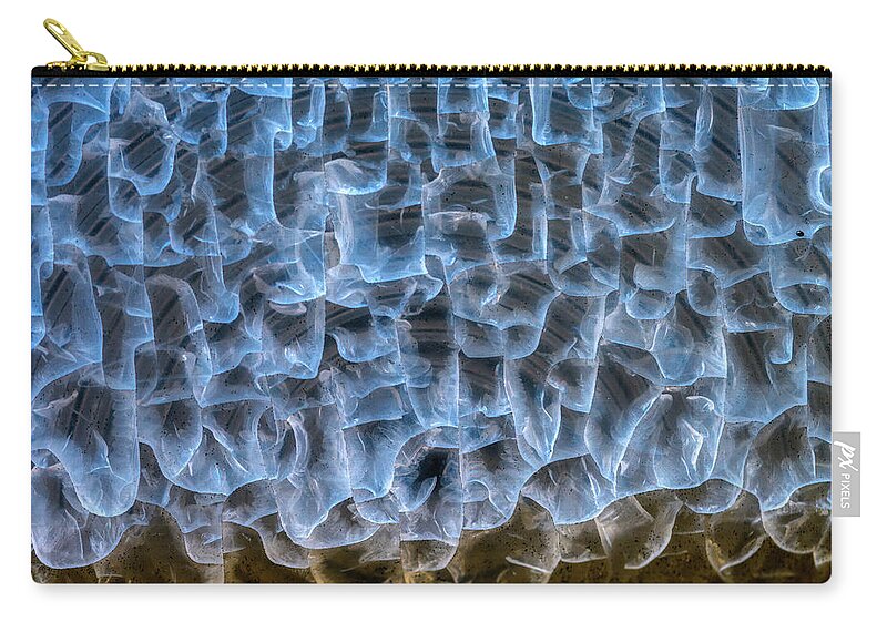 Abstract Art Zip Pouch featuring the photograph Chiseled in Light by Michael Hubley