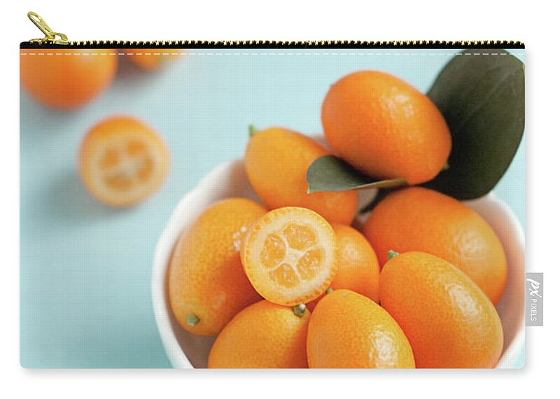 Bulgaria Zip Pouch featuring the photograph Citrus Kumquat by Kemi H Photography