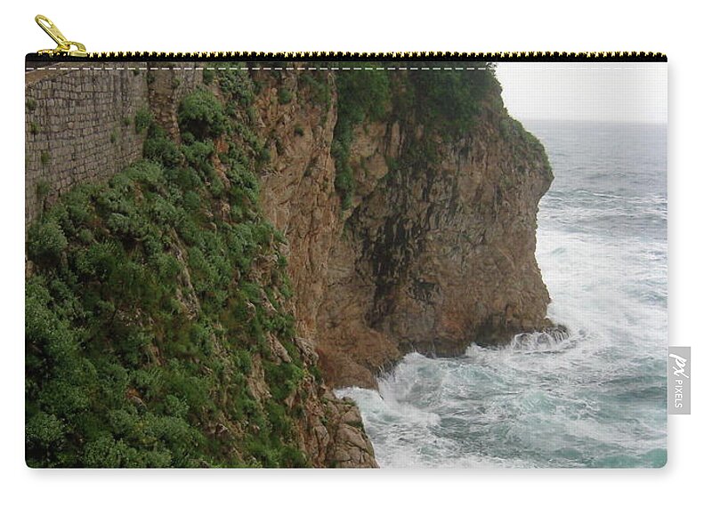 Tranquility Zip Pouch featuring the photograph City Walls Of Dubrovnik by Jen Seiser