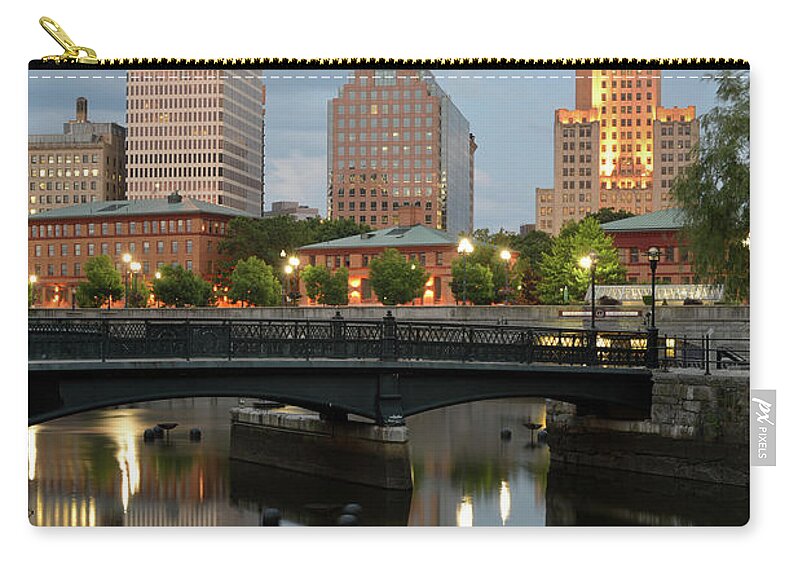 Downtown District Zip Pouch featuring the photograph Cityscape Of Providence by Aimintang