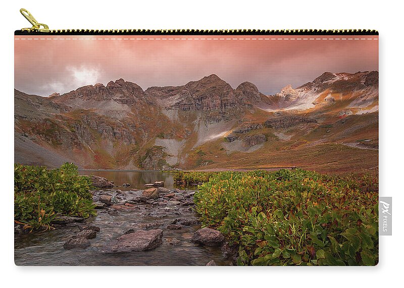 Clear Lake Zip Pouch featuring the photograph Clear Lake Sky by Jen Manganello
