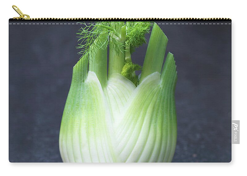 Fennel Zip Pouch featuring the photograph Close Up Of Fennel Head by Diana Miller