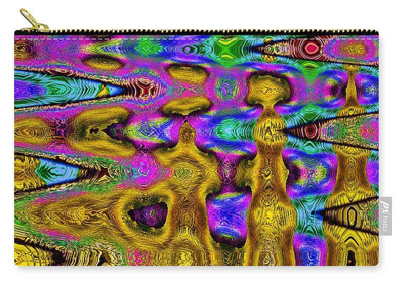 Motion Zip Pouch featuring the digital art Closing In by Jim Fitzpatrick
