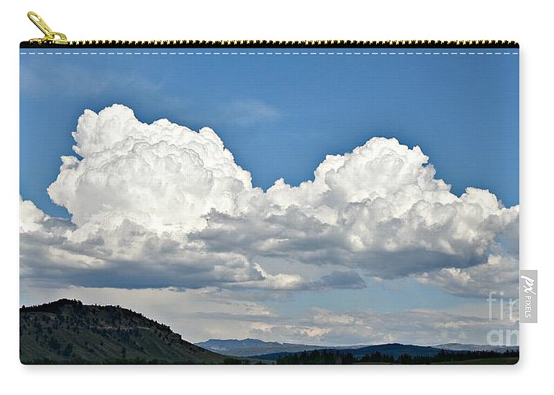 Clouds Zip Pouch featuring the photograph Clouds Are Forming by Dorrene BrownButterfield