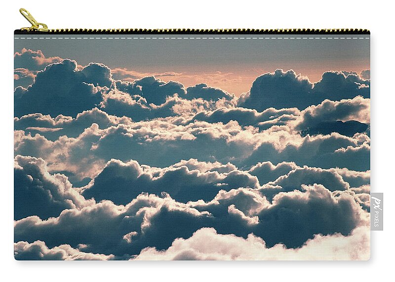 Outdoors Zip Pouch featuring the photograph Clouds by Bill Varie