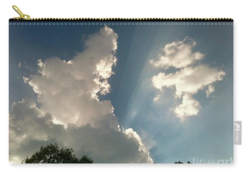 Clouds Zip Pouch featuring the photograph Clouds by Flavia Westerwelle