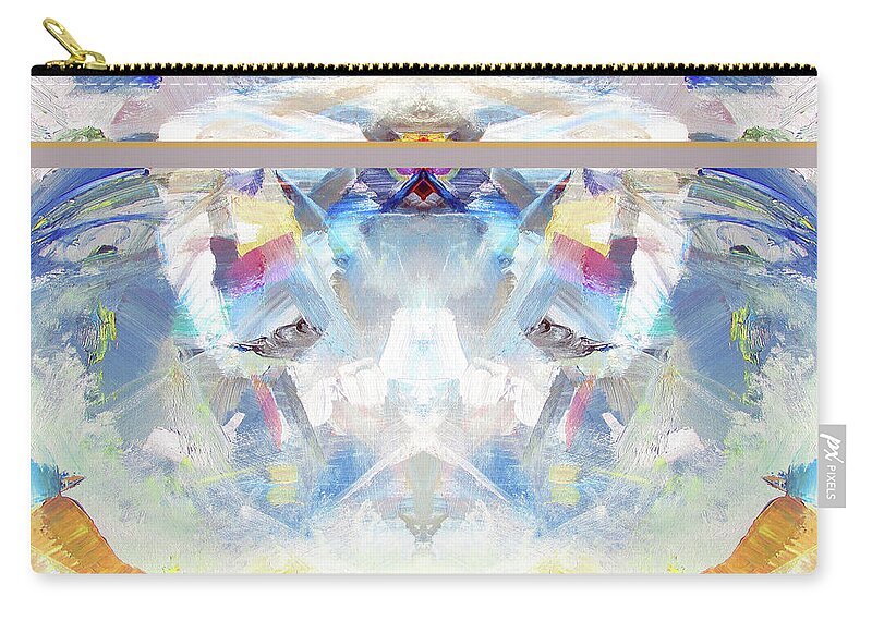  Zip Pouch featuring the painting Clouds by John Gholson