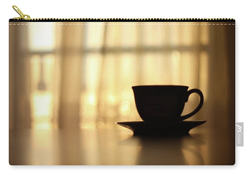 Sunlight Zip Pouch featuring the photograph Coffee Cup by Angelika Kaczanowska