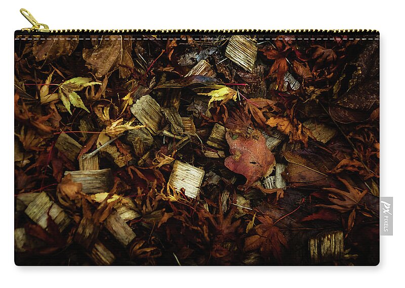 Tree Zip Pouch featuring the photograph Collage of Ochres by Christopher Maxum