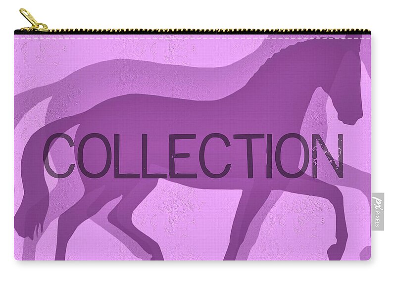 Acceptance Zip Pouch featuring the photograph Collection Duet by Dressage Design