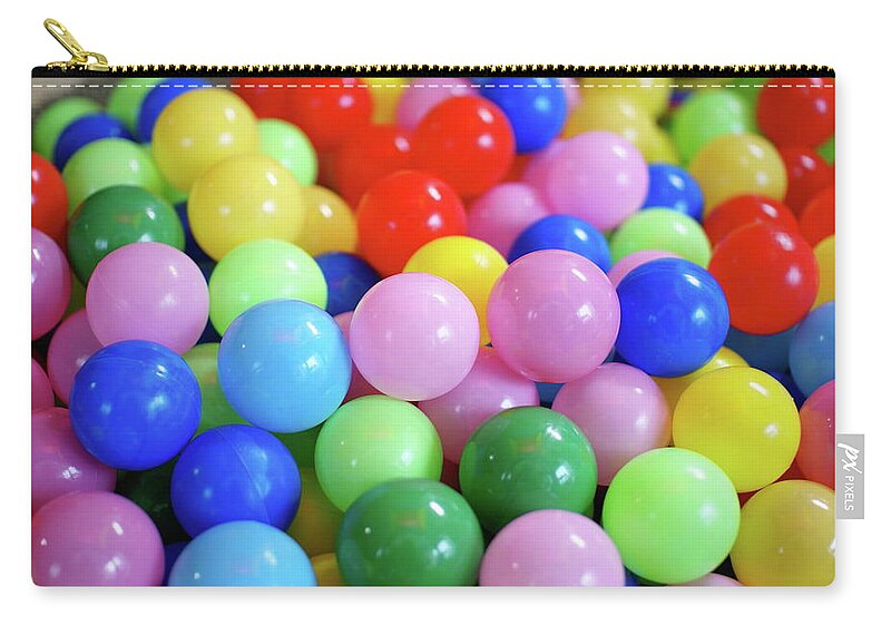 Ball Zip Pouch featuring the photograph Color Balls by Taroplus