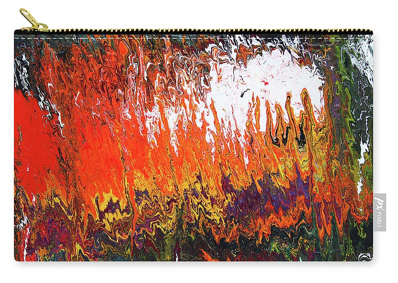 Fusionart Zip Pouch featuring the painting Color Storm by Ralph White