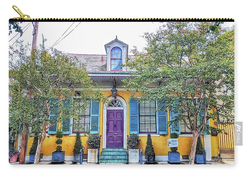 New Orleans Carry-all Pouch featuring the photograph Colorful NOLA by Portia Olaughlin