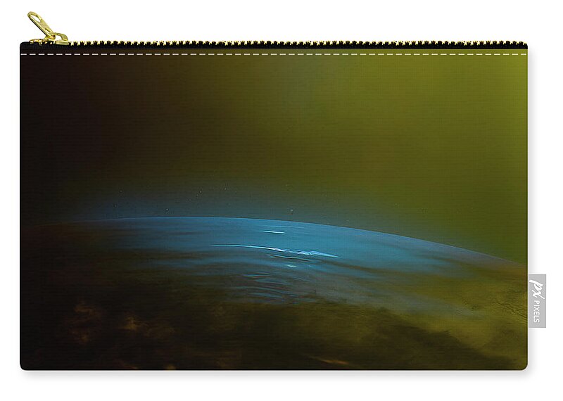 Curve Zip Pouch featuring the photograph Colour Abstract Liquid, Dry Ice Image by Jonathan Knowles