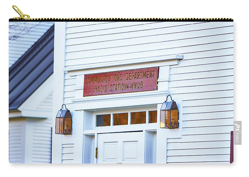 Communications Department Zip Pouch featuring the photograph Communications Department Norwich University by Jeff Folger
